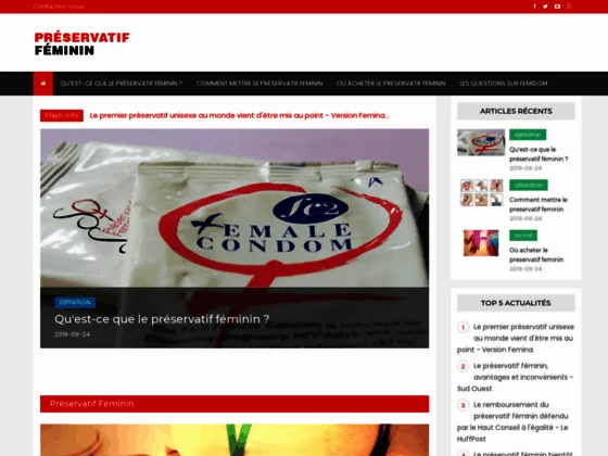 Le préservatif féminin