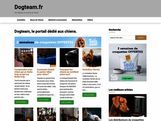 Dogteam.fr Un site qui a du chien.