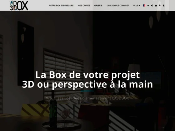 La 3DBox - Perspective d'ambiance et vues 3D d'aménagements intérieurs