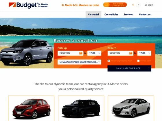 Location de voitures à Saint Martin - Budget St Martin