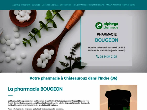 Pharmacie Bougeon à Châteauroux dans l’Indre (36)