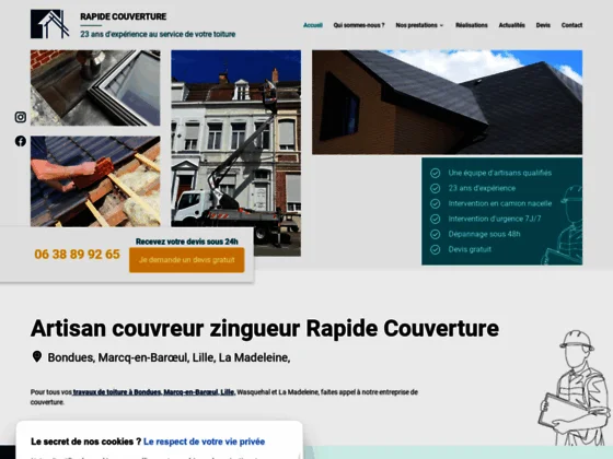 Contactez les meilleurs artisans couvreurs de Lille