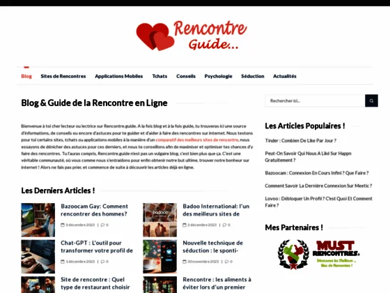 Blog & guide de la rencontre en ligne