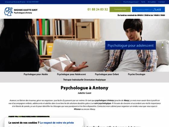 Madame Guiot, psychologue à l'écoute des enfants et des ados à Antony