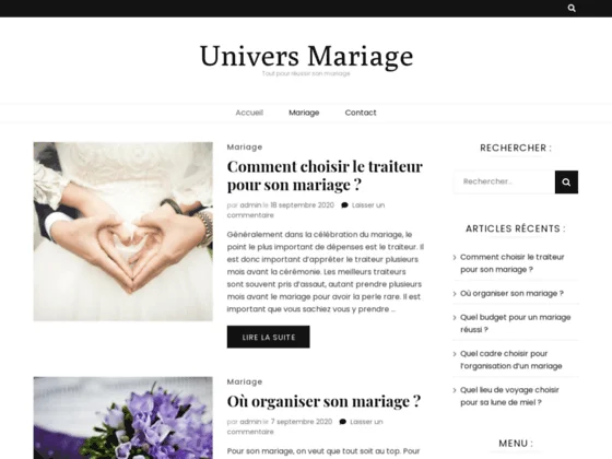 Univers Mariage : tout pour réussir son mariage 