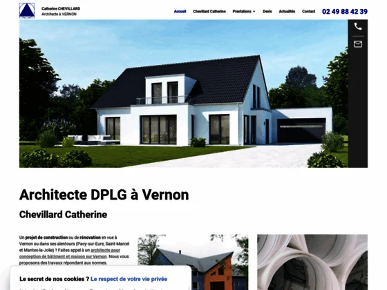 Consultez le site de Madame Chevillard votre architecte DPLG à Vernon