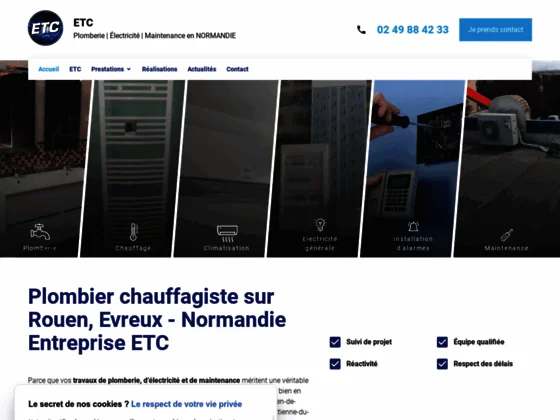 Une société réalisant des travaux de plomberie près de Rouen