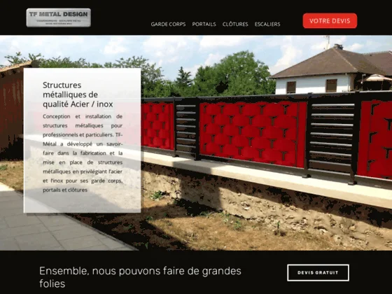 Rambarde et escalier design en inox