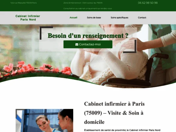 Trouver une infirmière a domicile à Paris 9