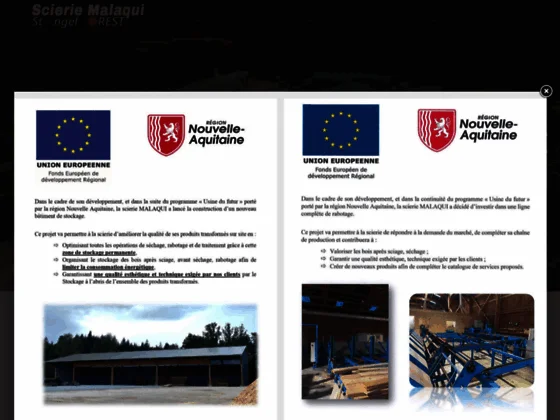 St Angel Forest : exploitation forestière - sciage de bois en Corrèze (19)