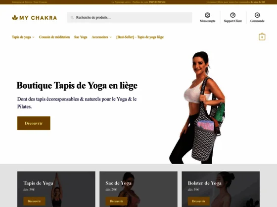 My Chakra : tapis de yoga en liège