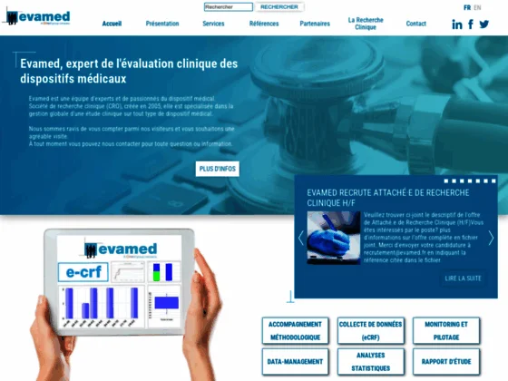 EVAMED - expert de l'évaluation clinique, de l'E-CRF et du dispositif médical