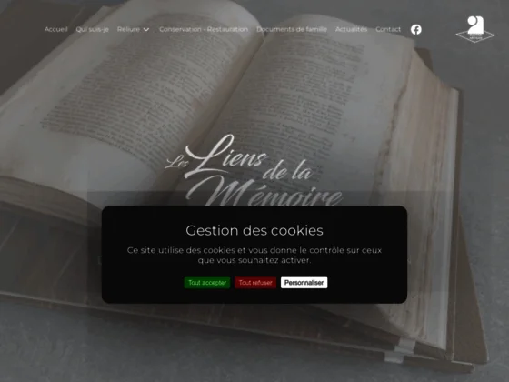 Les Liens de la Mémoire - atelier de reliure dorure artisanale dans le Calvados