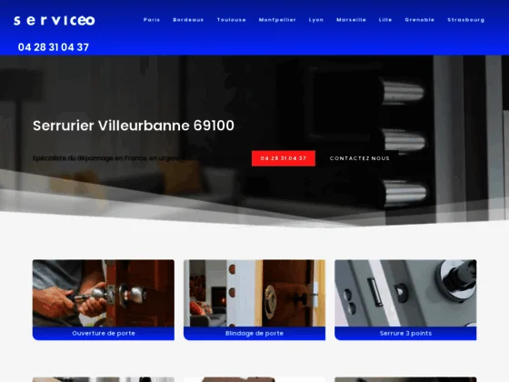 Serruriers à Paris et à Villeurbanne