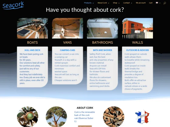 Lattes de pont en liège pour des applications marine