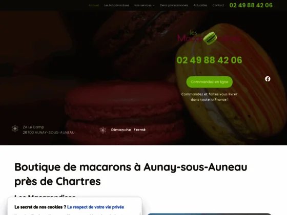 Les Macarondises propose à la vente des macarons sucrés et salés au sein de sa boutique
