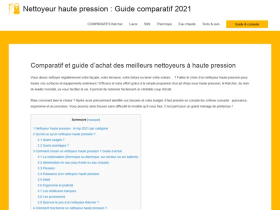 Conseils sur les appareils à haute pression