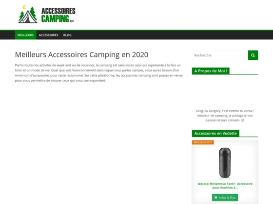 Comparatif des meilleurs accessoires de camping en 2021