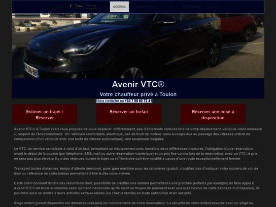 Avenir VTC - Chauffeur privé VTC à Toulon et sa région PACA