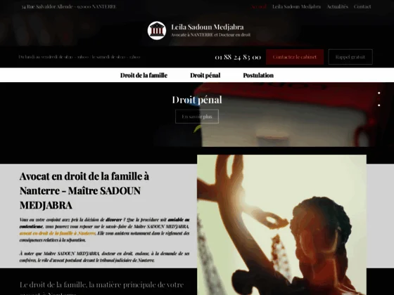 L'avocat Maître SADOUN MEDJABRA intervient pour toutes affaires familiales à son cabinet