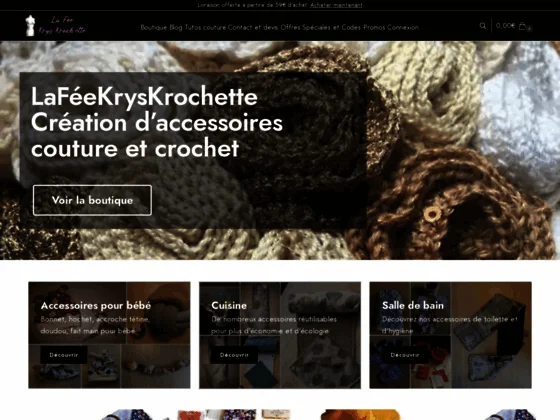 Vente de crochets et accessoires de couture