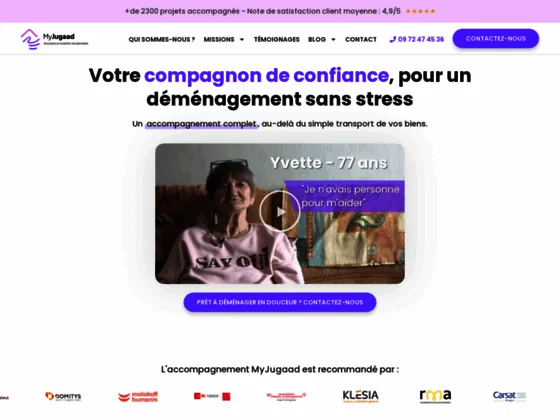 Application d'aide au déménagement pour les seniors et leurs aidants