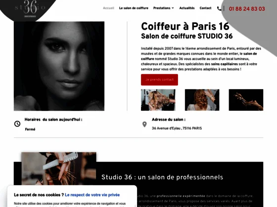 STUDIO 36, salon de coiffure accueillant hommes, femmes et enfants à Paris 16