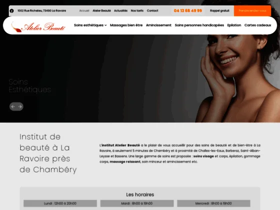 Cliquez-ici pour prendre rendez-vous avec votre esthéticienne près de Chambéry