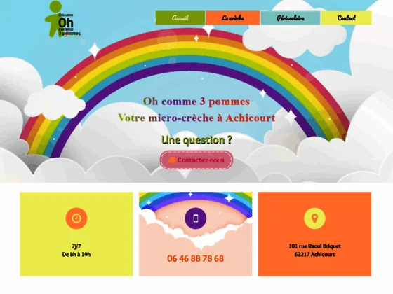 Votre crèche oh comme 3 pommes à Achicourt