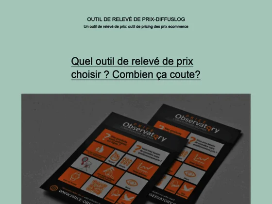 un outil de relevé de prix