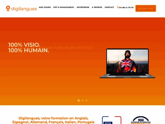 Cours d'anglais en ligne