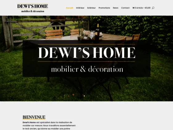 Dewi's Home - Créateur de mobilier sur-mesure en teck ancien et fer forgé