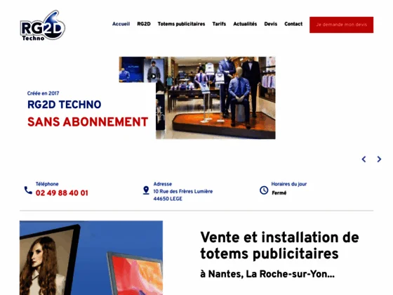RG2D TECHNO, votre spécialiste en installation de panneaux publicitaires dans les environs