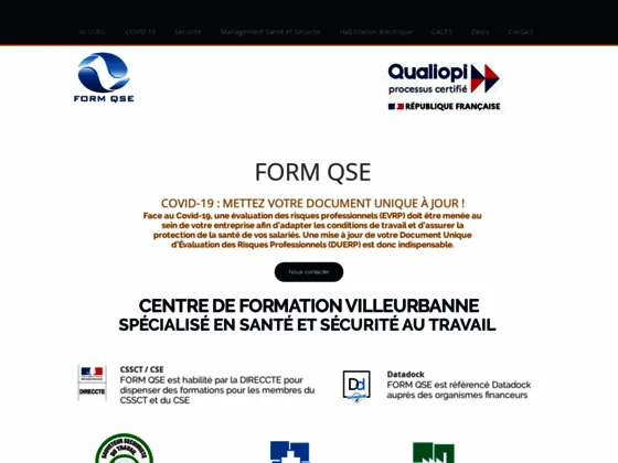 Centre de formation Villeurbanne : Form QSE