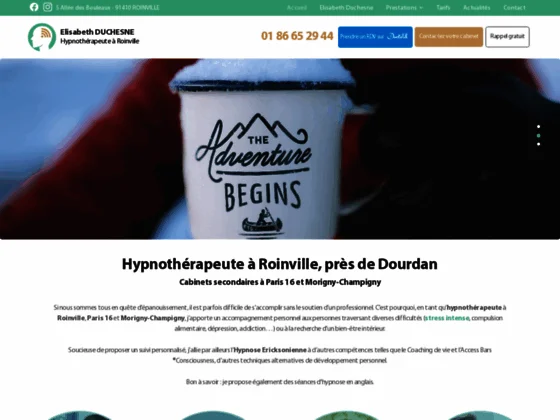 Élisabeth DUCHESNE propose ses services en hypnothérapie pour tous types de patients