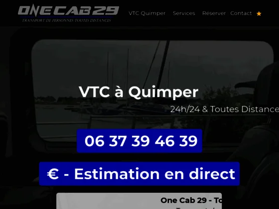 Votre Chauffeur privé VTC à Quimper – One Cab 29