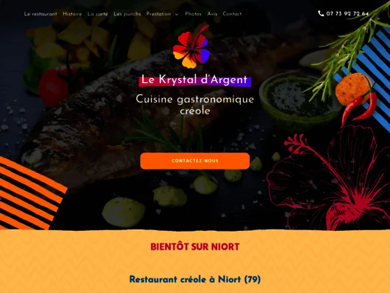 Le Krystal d'Argent : restaurant gastronomique antillais à Bessines près de Niort (79)