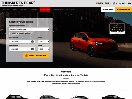 location voiture tunisie