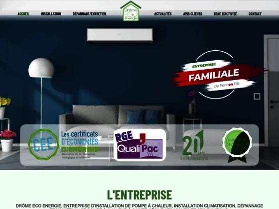 Installation pompe à chaleur à Mornas