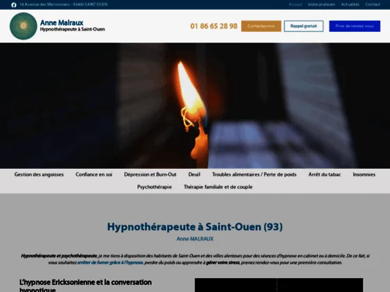 Pour reprendre confiance en vous, contacter l’hypnothérapeute de Saint-Ouen : Anne MALRAUX