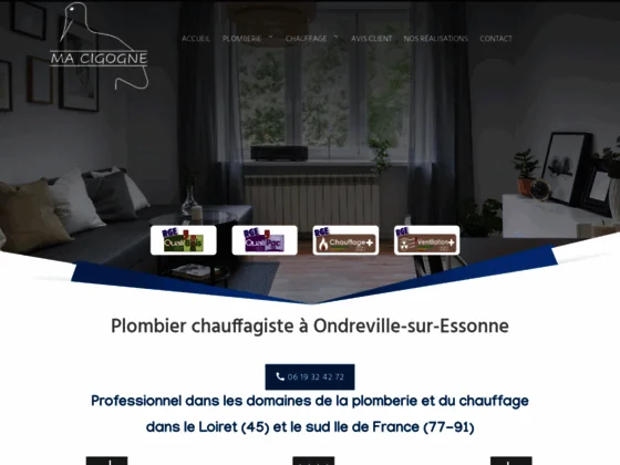 Ma Cigogne : artisan plombier chauffagiste près de Pithiviers (45) & Nemours (77)