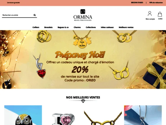 Obtenez vos bijoux personnalisés pour toutes les occasions chez Ormina
