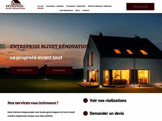 Couvreur à Ambarès-et-Lagrave, Entreprise Blivet Rénovation