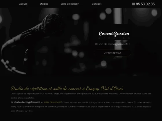 Studios Covent Garden situés à Eragny