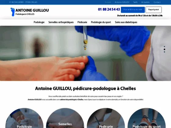 Le pédicue-podologue Guillou à Chelles
