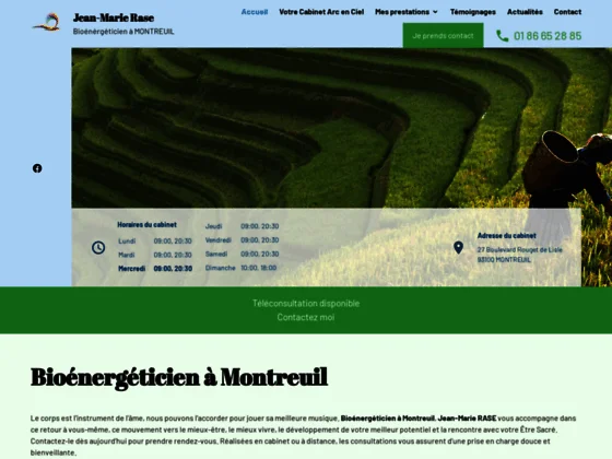 Bénéficiez des soins bioénergétiques à Montreuil par Jean-Marie RASE
