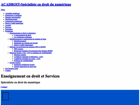 Droit à l'oublie numérique