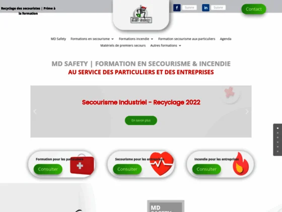 Formation secouriste industriel et formation incendie entreprise à Bruxelles / Wallonie