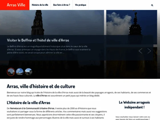 Arras Ville, site d'information pour mieux connaître la ville d'Arras