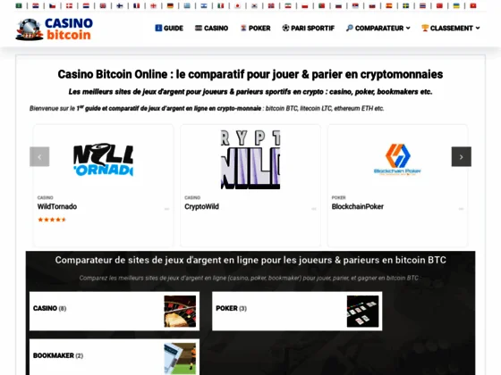 Découvrez la meilleure sélection de casinos bitcoin